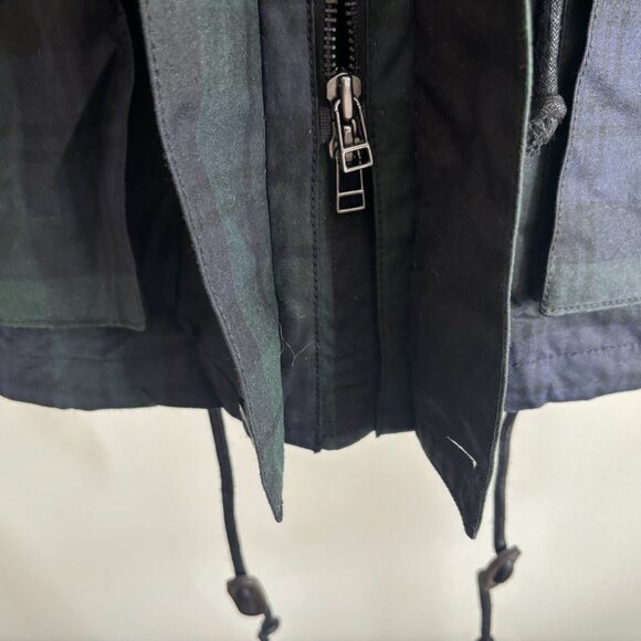 $550 Club Monaco Waxed British Millerain Cotton Military Snorkel Jacket - Small - Picture 5 of 16